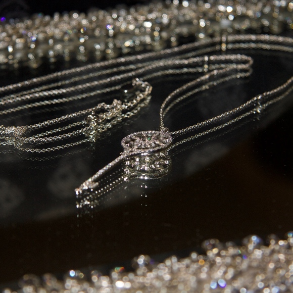 14kt Gols Dipped "Key" Swarovski Necklace - Picture 6 of 8